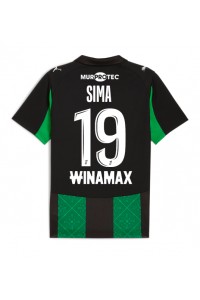 RC Lens Abdallah Sima #19 Jalkapallovaatteet Vieraspaita 2025-26 Lyhythihainen